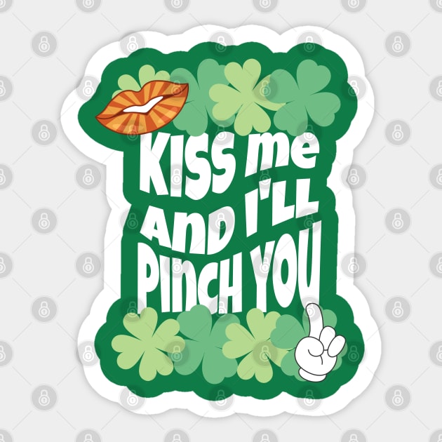 Kiss me I’m Irish Sticker by Polynesian Vibes